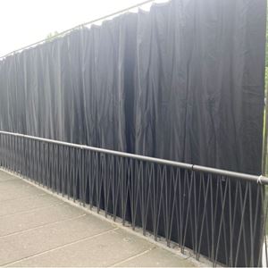 Pipe & Drape zwart 3 meter