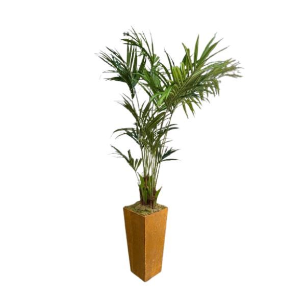 Kunstplant Kentia in cortens staal Kunstplant Kentia in cortens staal